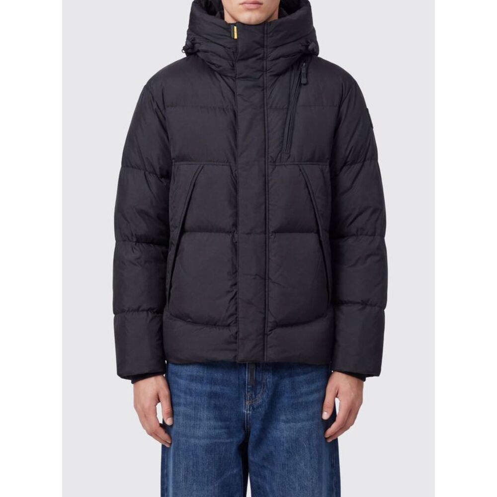 Parajumpers Short Quilted Nylon Down Jacket With Hood And Funnel Neck